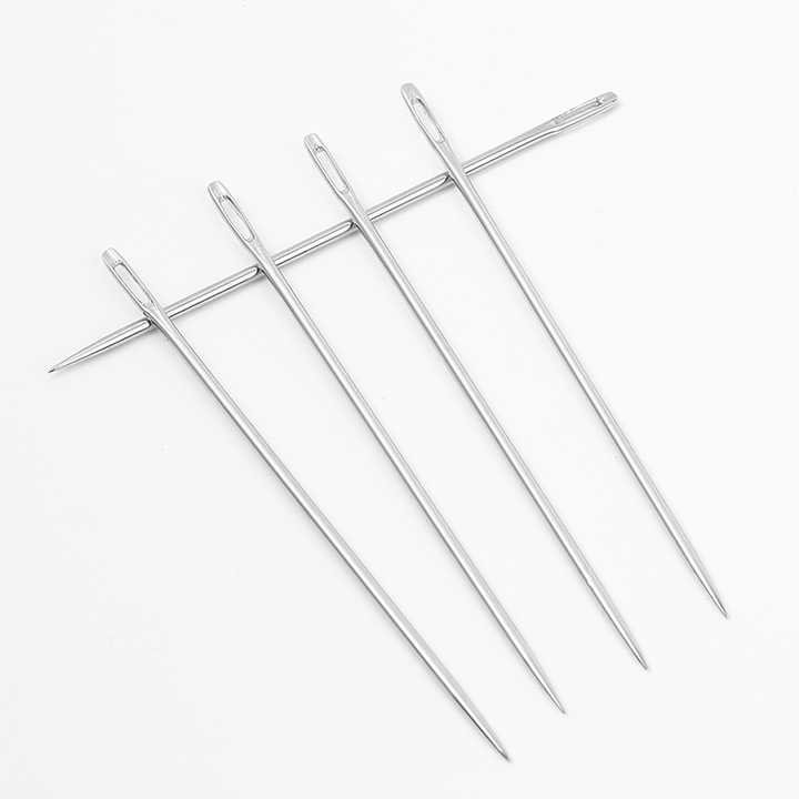 Pack of 3pcs sewing needle cloth leather cap hijab dupatta uniform curtain bedsheet Sewing thread embroidery best sewing